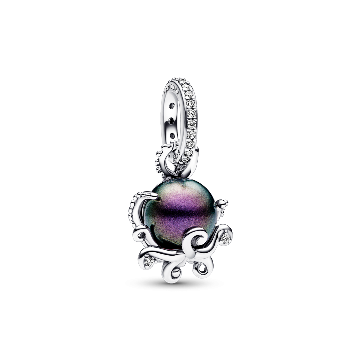 Pandora Disney 792684C01 De Kleine Zeemeermin/The Little Mermaid hangende bedel met Ursula en paarse parel
