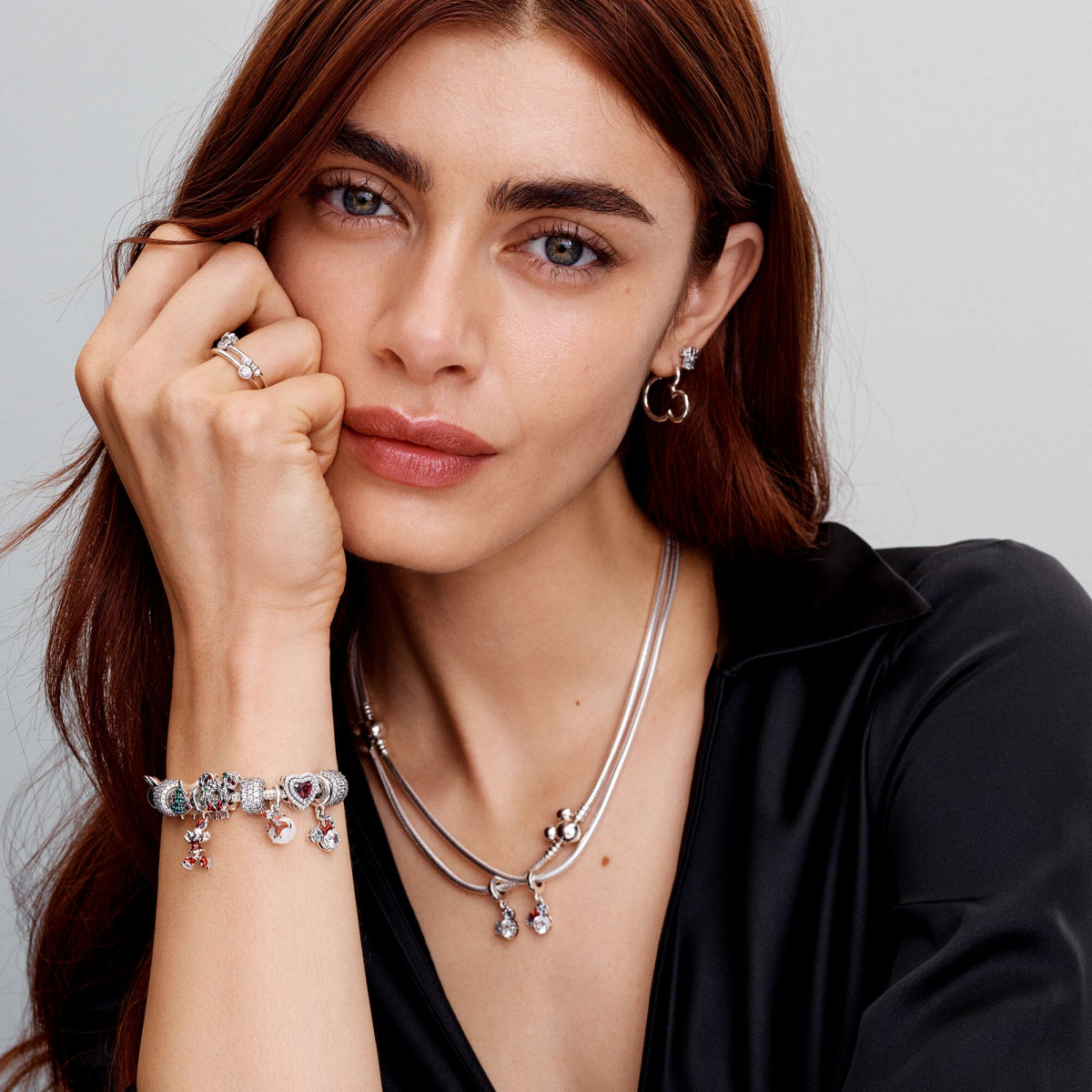 Pandora Disney 793532C01 hangende bedel met Knabbel en Babbel