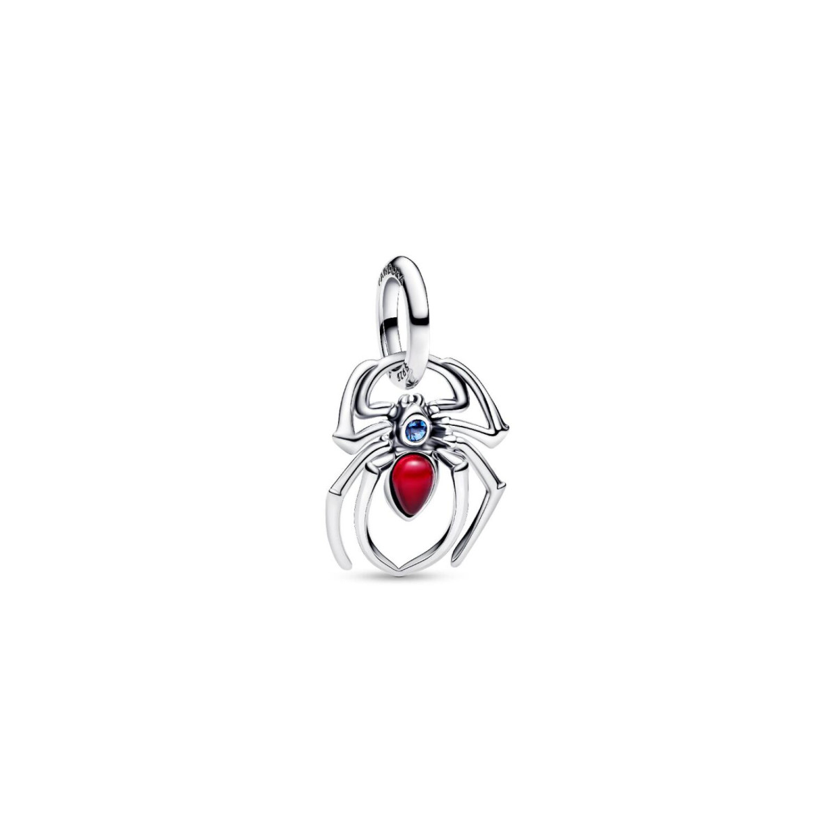 Pandora Marvel 794224C01 hangende bedel met Spiderman logo van zilver