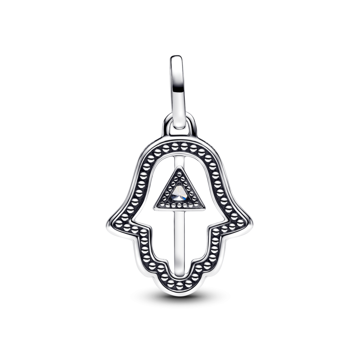 Pandora ME 793411C01 medaillon met Hand van Fatima en transparante zirkonia