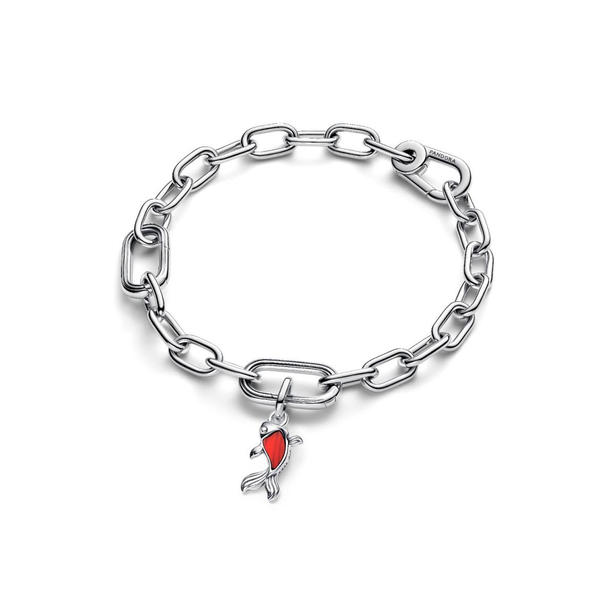 Pandora ME 793863C01 hangende bedel koi vis met rood murano glas