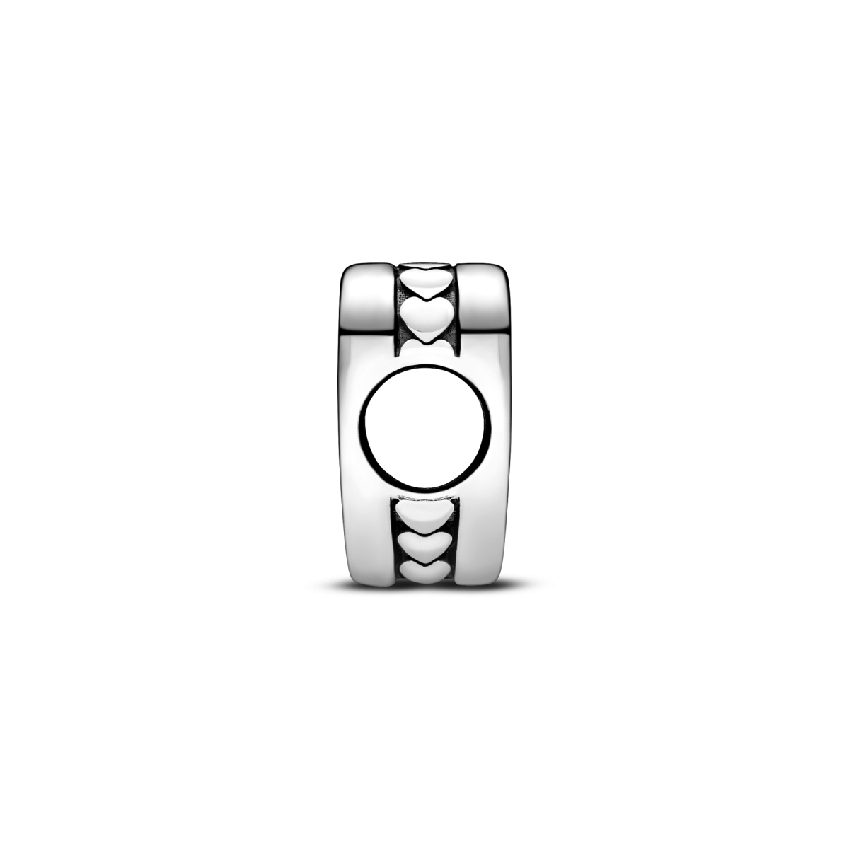 Pandora Moments 792015 zilveren hartjes bedel voor armband - graveerbaar