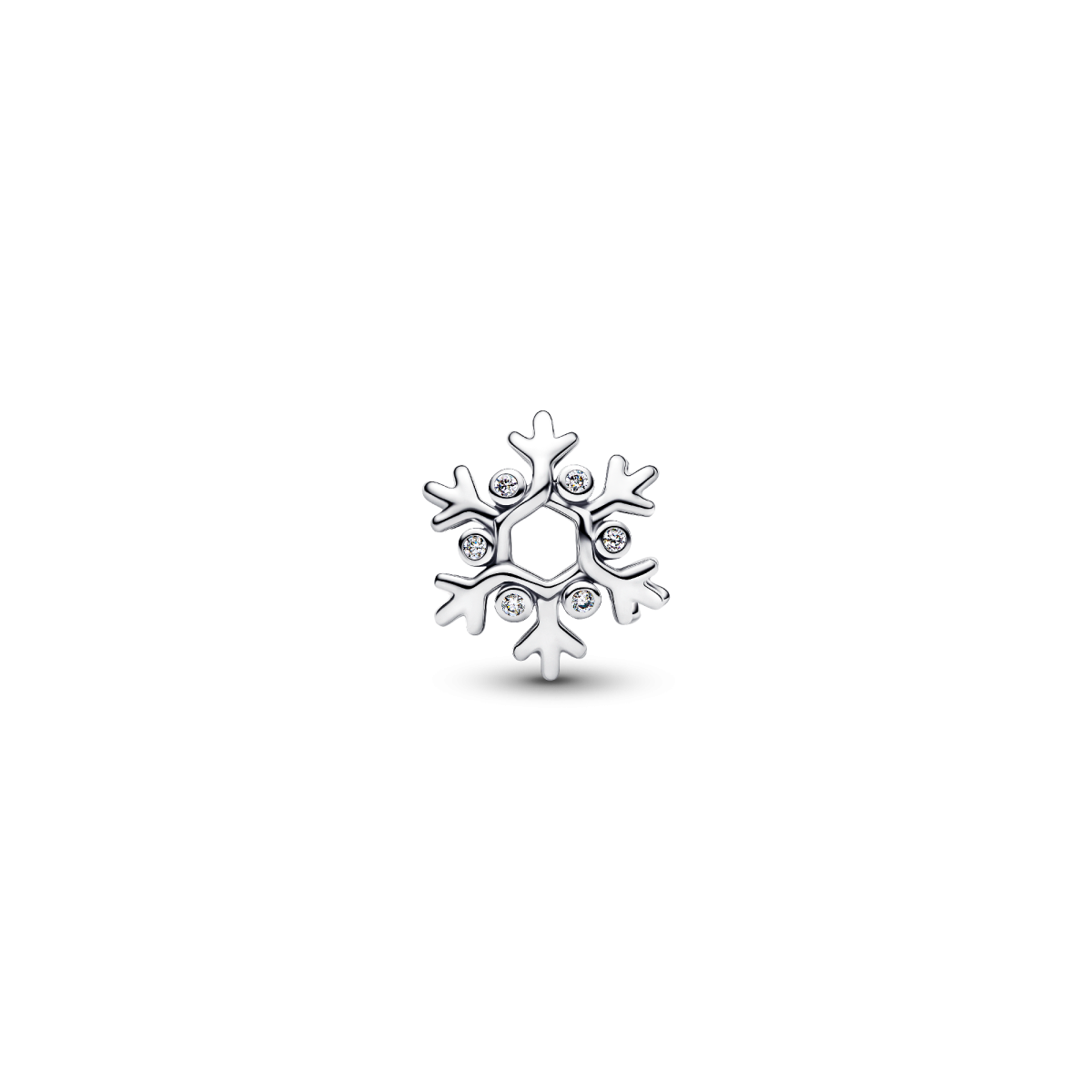 Pandora Moments 794249C01 zilveren bedel sneeuwvlok met zirkonia