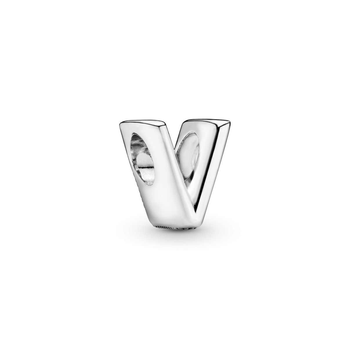 Pandora Moments 797455 zilveren bedel met letter V