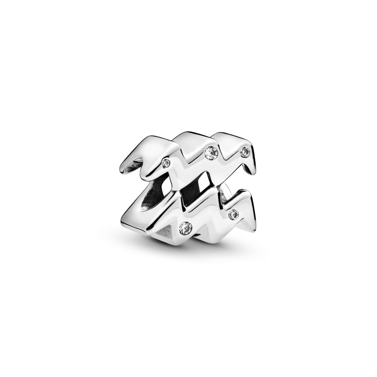 Pandora Moments 798415C01 sterrenbeeld zilveren bedel waterman en transparante zirkonia