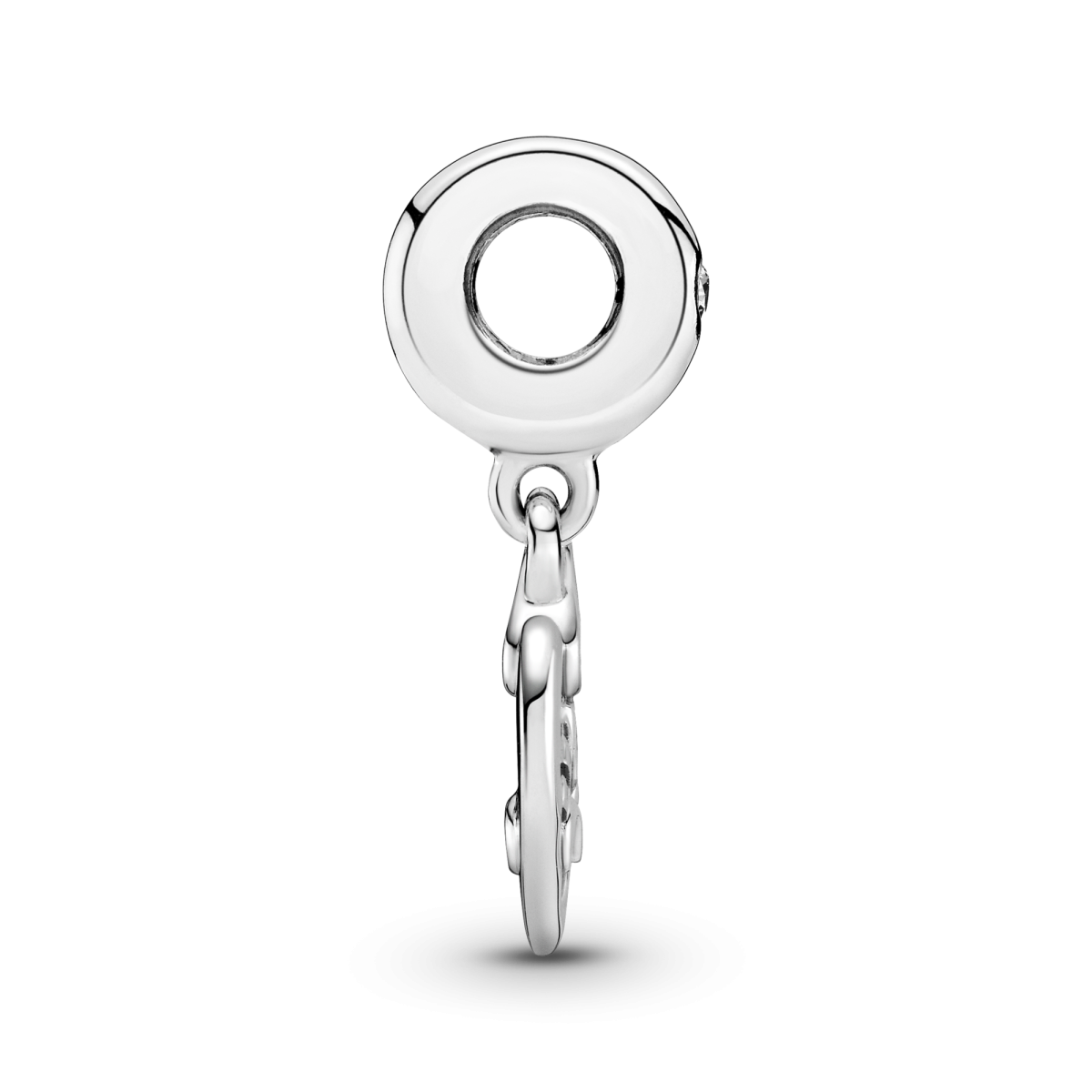 Pandora Moments 799294C01 hangende armband bedel met hartje infinity teken, tekst met Friends en transparante zirkonia