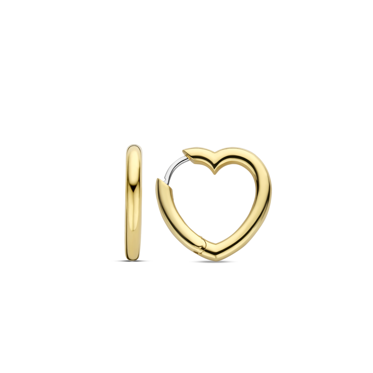 TI SENTO 7917SY hartjes oorringen gold plated