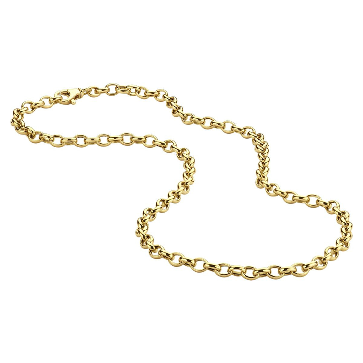 Jasseron ketting goud 45 cm 4.3 mm ovaal