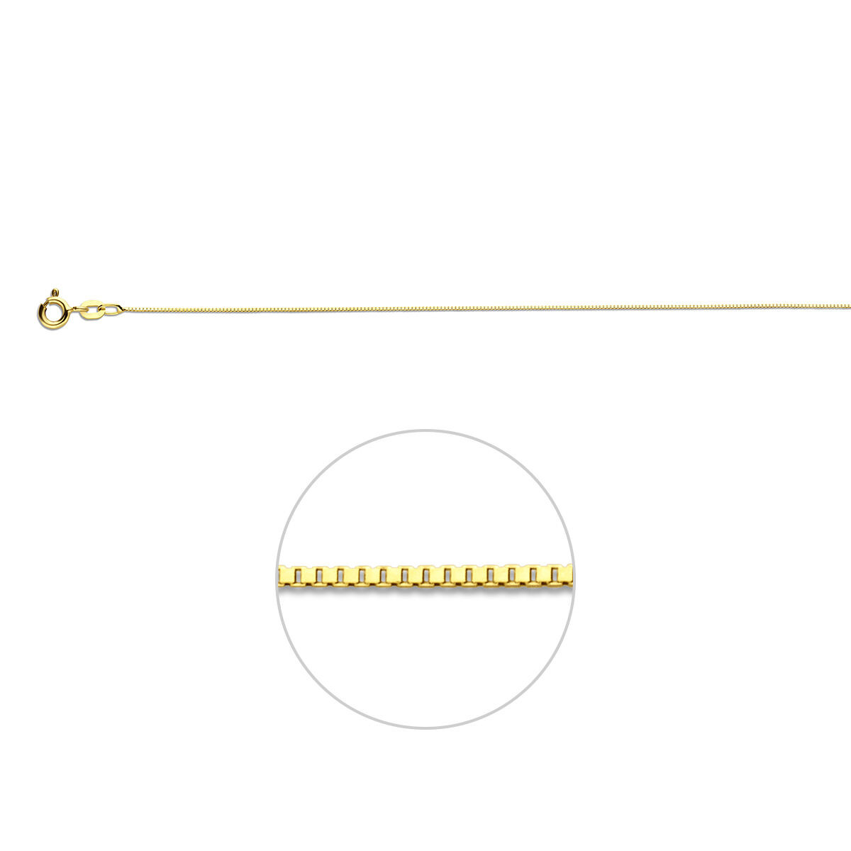 Gouden ketting zonder hanger Venetiaans 0.6 mm