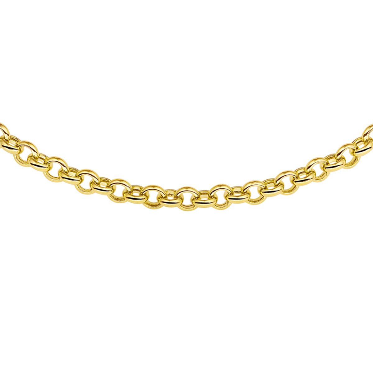 Gouden jasseron ketting 5.5 mm 45 cm