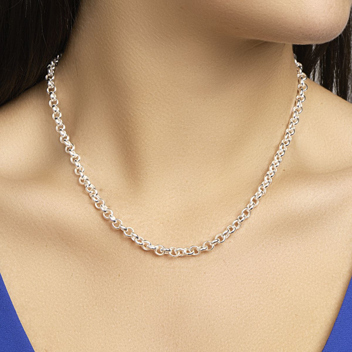 Jasseron ketting zilver 5.5 mm