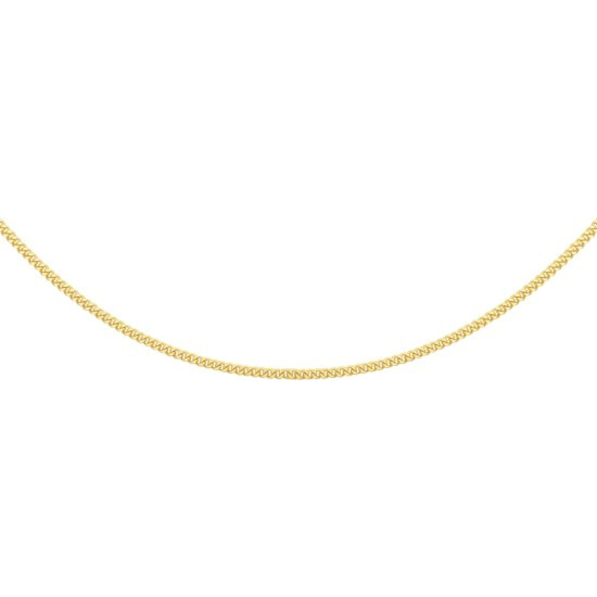 Gourmet schakel ketting goud 1 mm