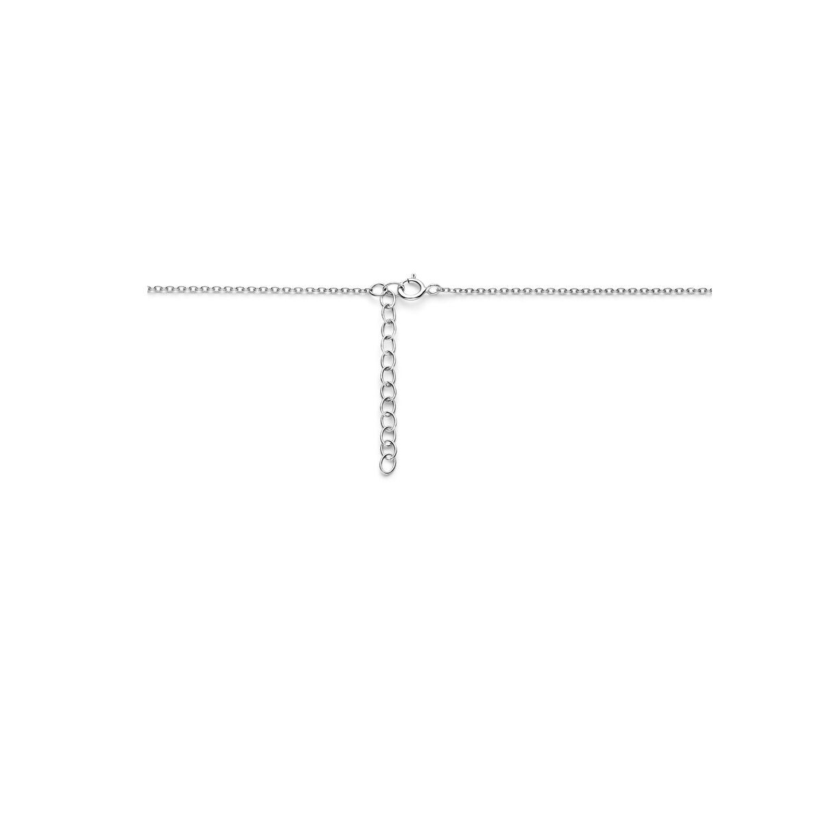 Zilveren ketting met twee hartjes