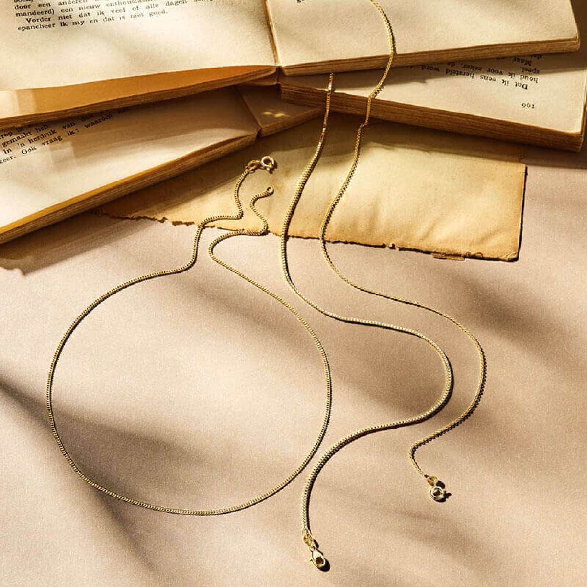 Gouden ketting zonder hanger gourmet 1.2 mm - Lengte 40 cm
