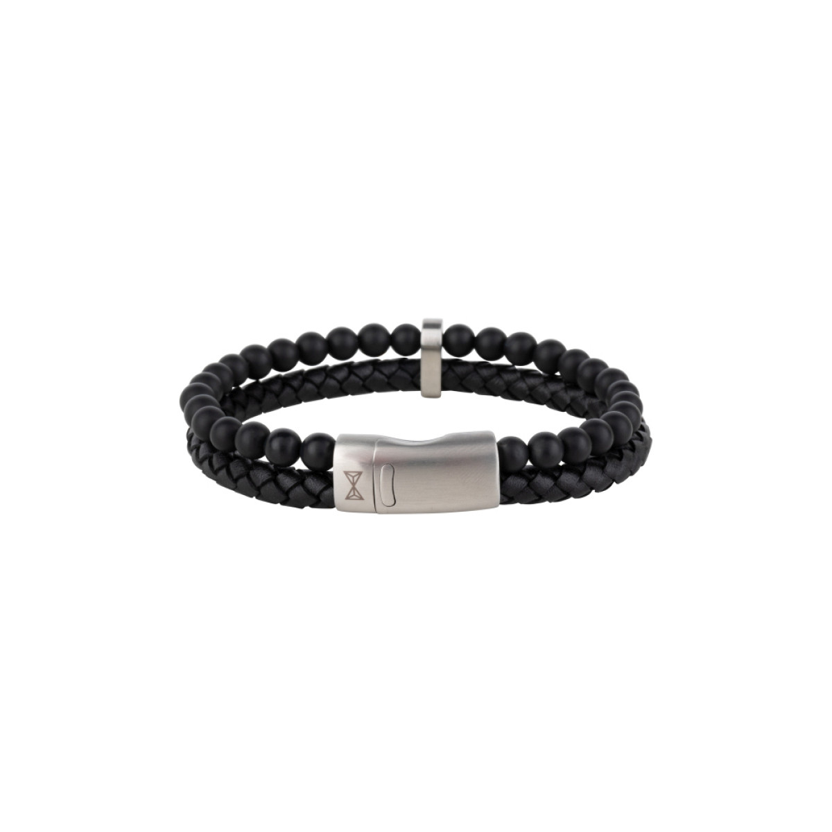Aze Jewels Adventure AZ-BL019-A armband met agaatstenen 12 mm breed