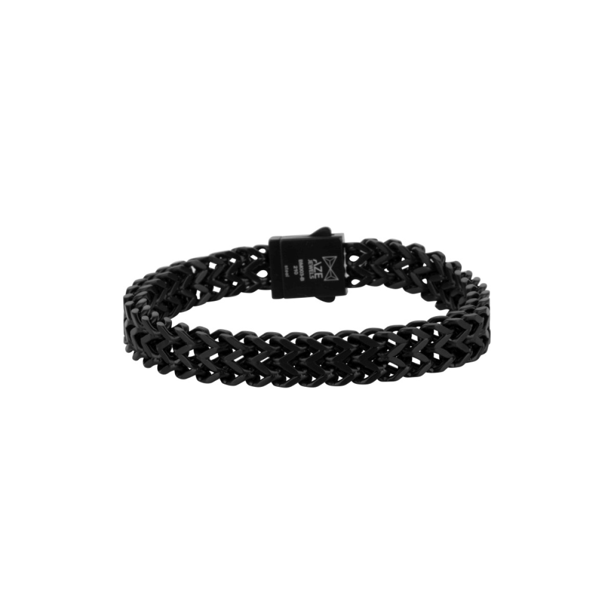 Aze Jewels Ferro AZ-BM003-B schakelarmband zwart staal 10 mm breed