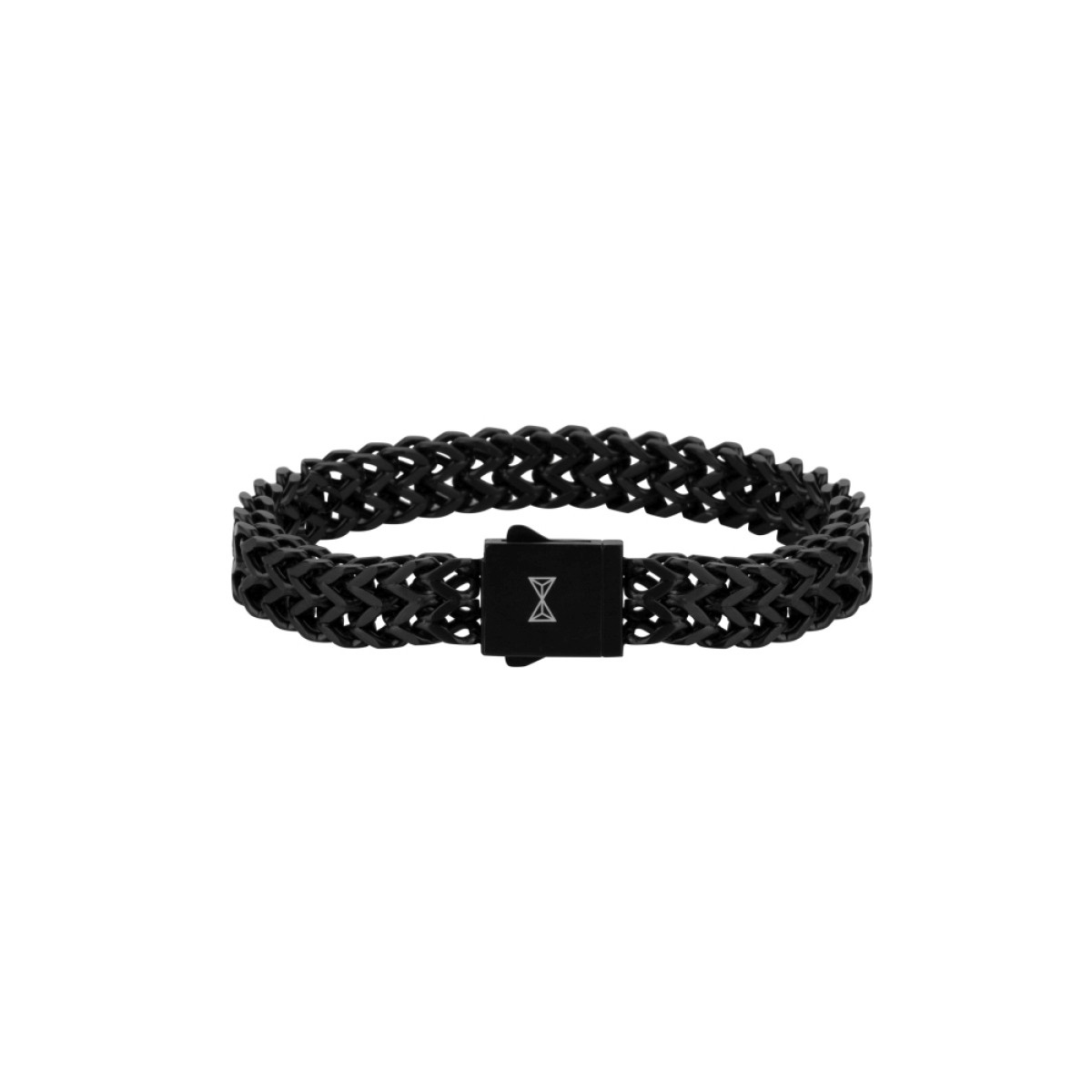 Aze Jewels Ferro AZ-BM003-B schakelarmband zwart staal 10 mm breed