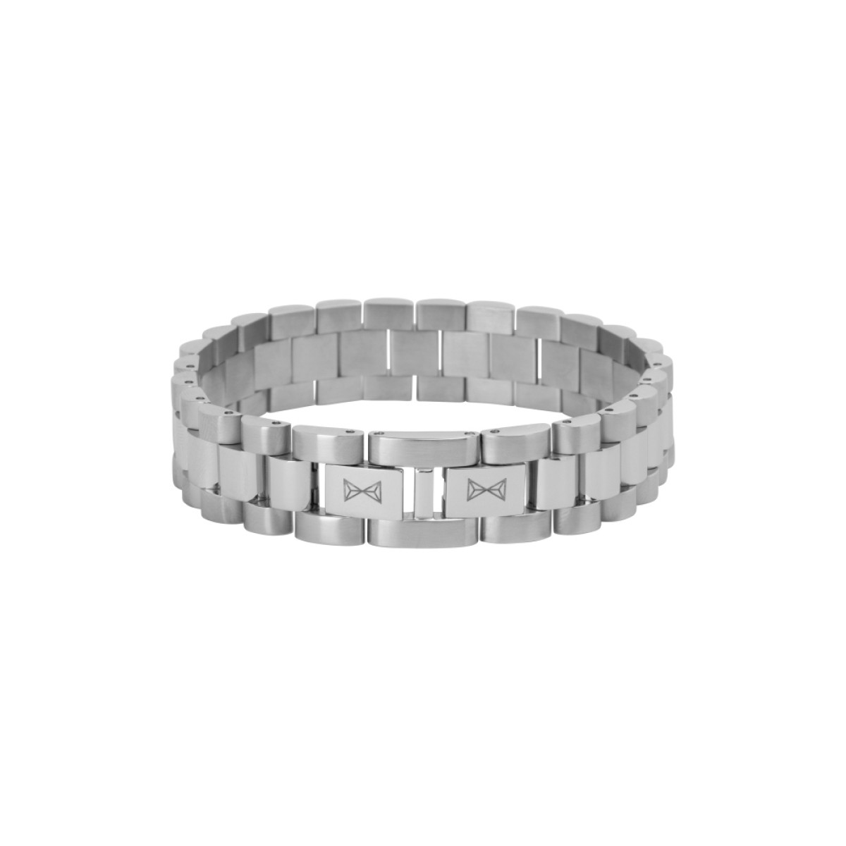 Aze Jewels Ferro AZ-BM008-A zilverkleurige schakelarmband 15 mm breed