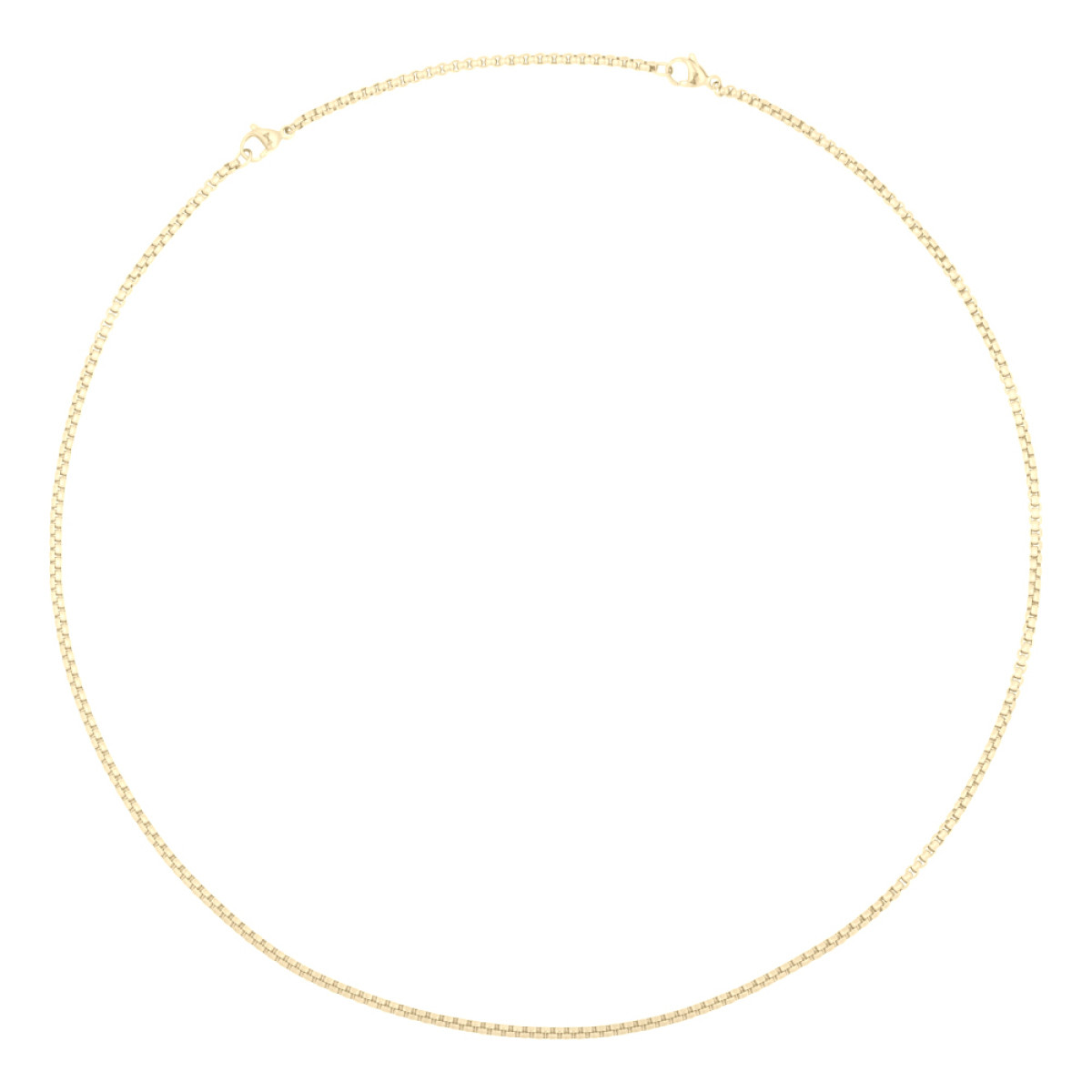 Aze Jewels Ferro AZ-NL003-Z goudkleurige schakelketting 3 mm breed - Lengte 60-70 cm