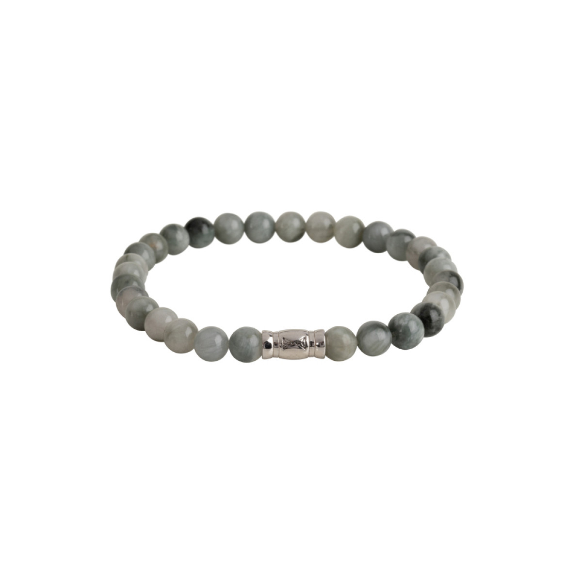 Aze Jewels Rocks AZ-BS606-A ronde kralenarmband met adelaarsoog kralen 6 mm breed