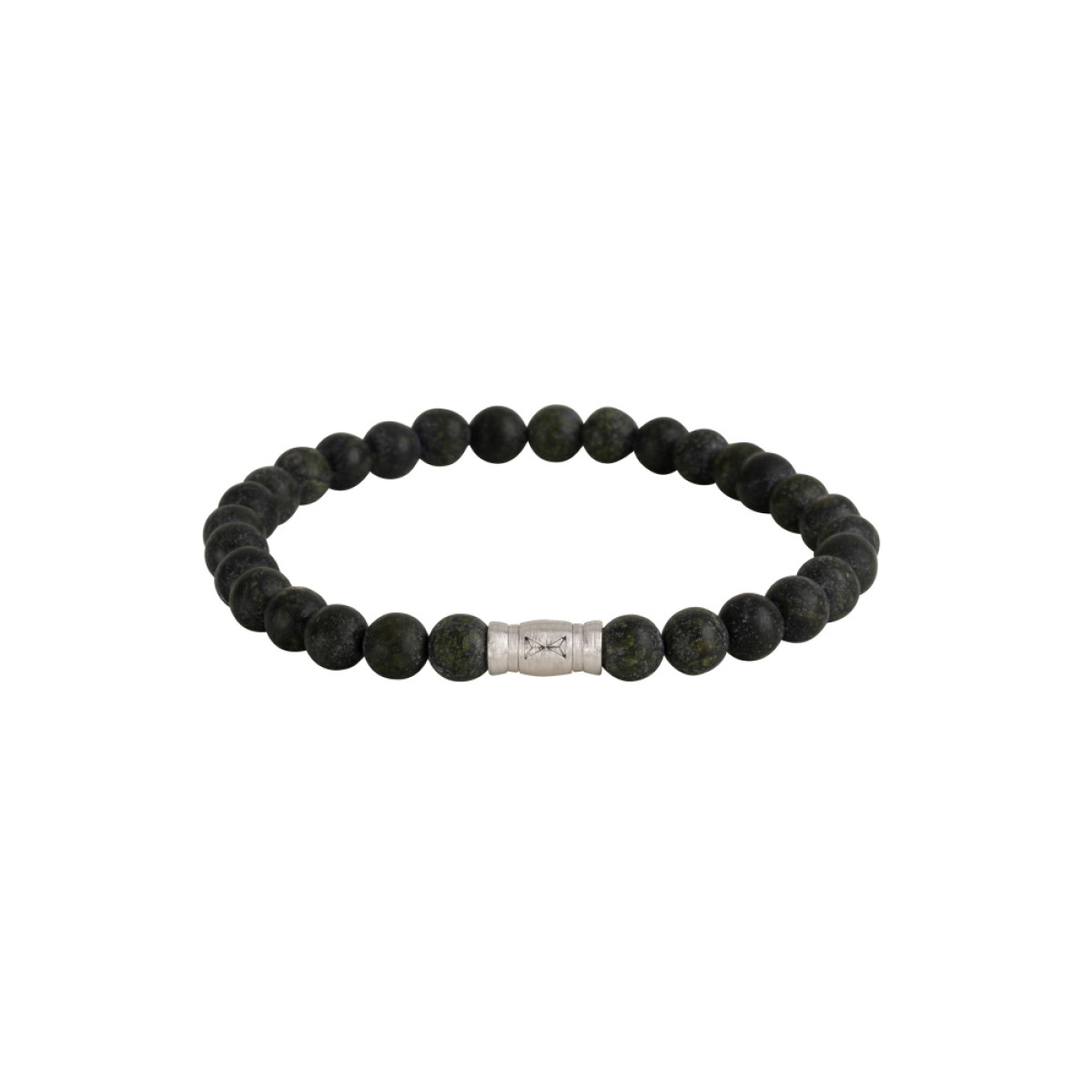 Aze Jewels Rocks AZ-BS607-A armband met chalcedoon kralen 6 mm breed