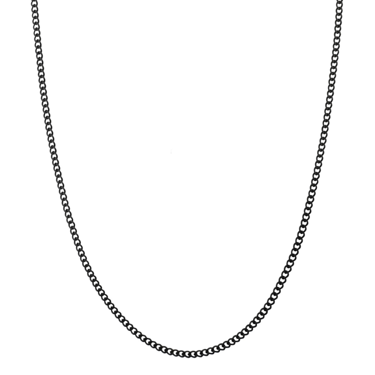 Aze Jewels zilverkleurige Ferro AZ-NL016-B gourmet schakelketting 3 mm breed - Lengte 60 cm