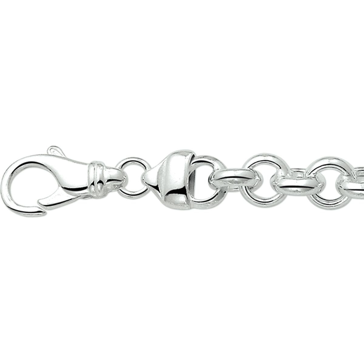 Zilveren ketting met jasseron schakel 8.5 mm