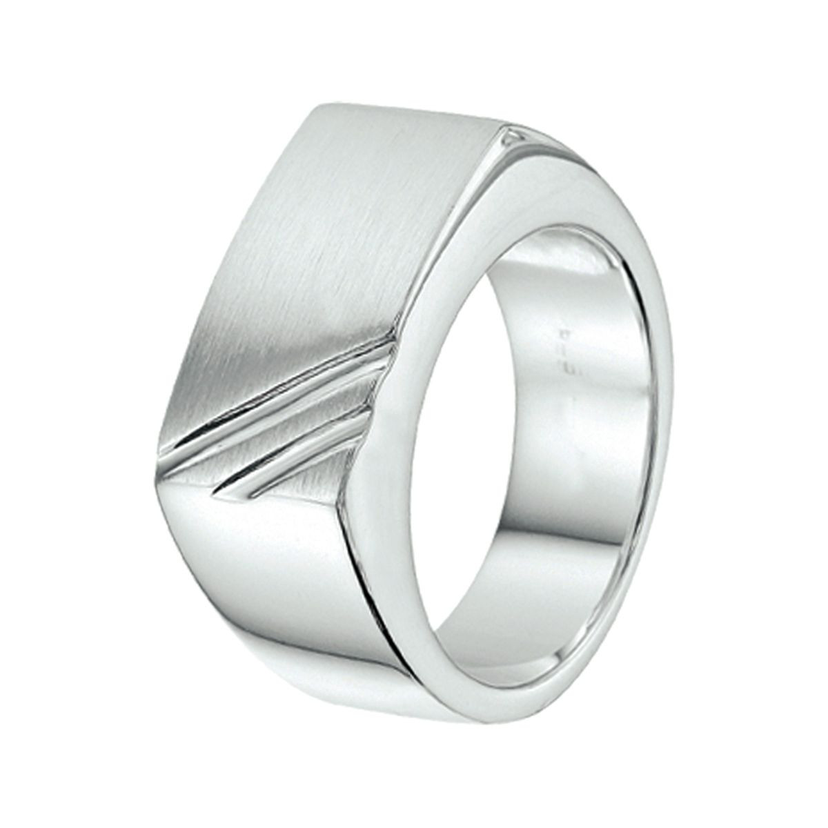 Heren zegelring zilver