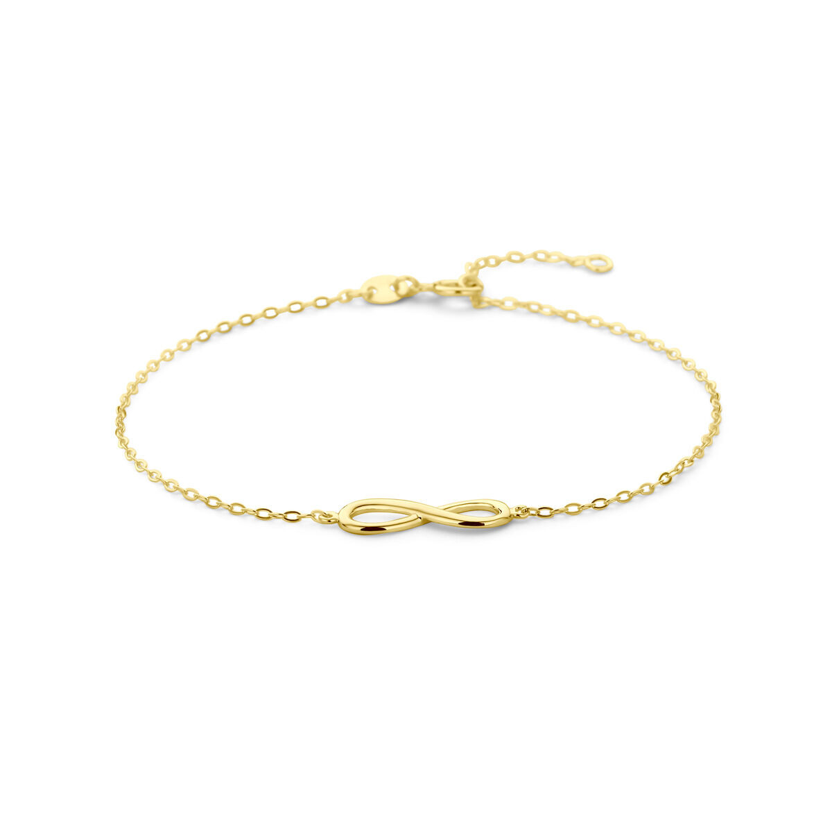 Infinity armband goud 16.5 tot 18.5 cm