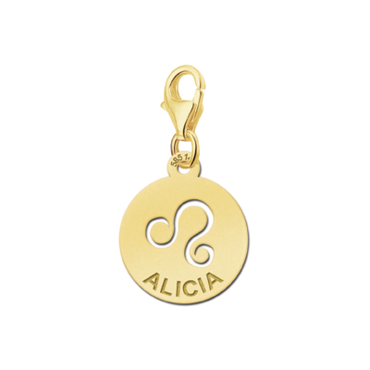 Gouden bedel sterrenbeeld leeuw Names4ever