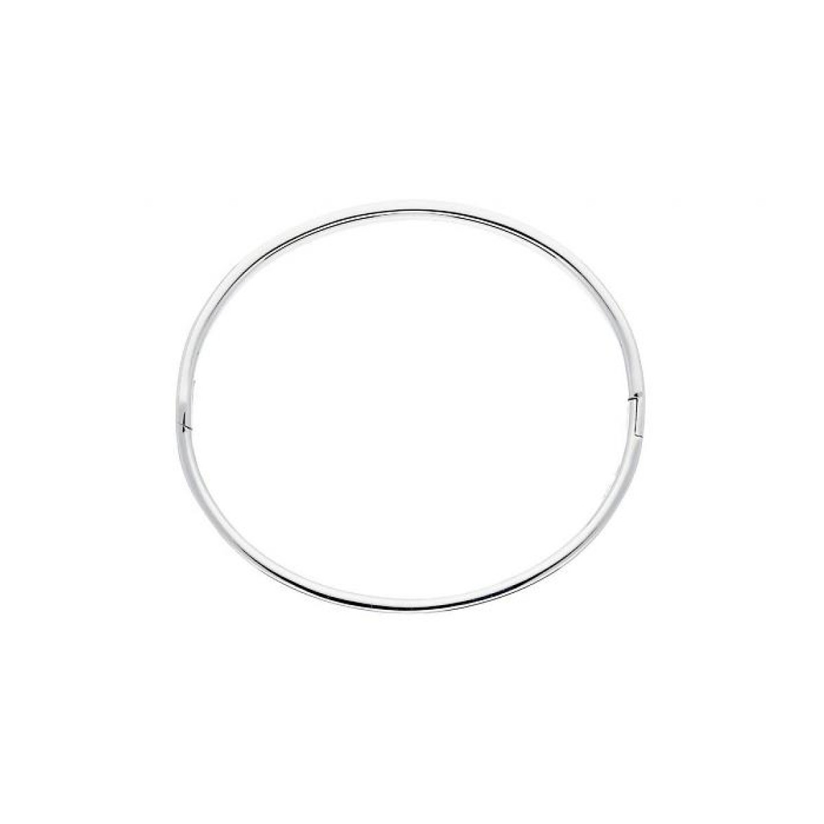 Zilveren massieve slavenarmband vierkant 56 mm 6 mm