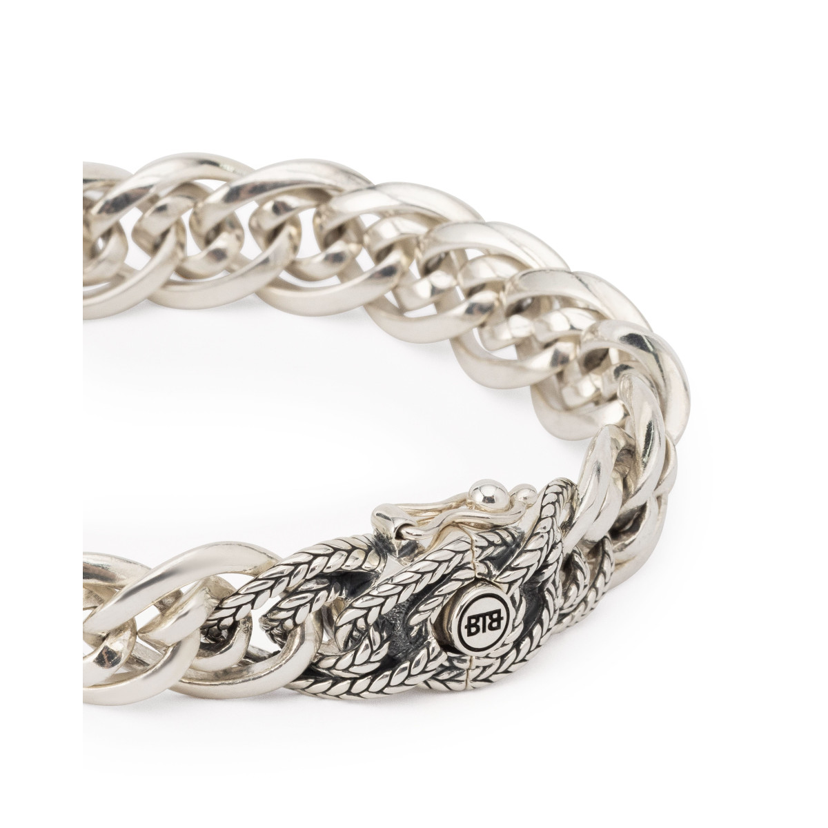 Buddha to Buddha armband J208 Nathalie XS Texture Silver