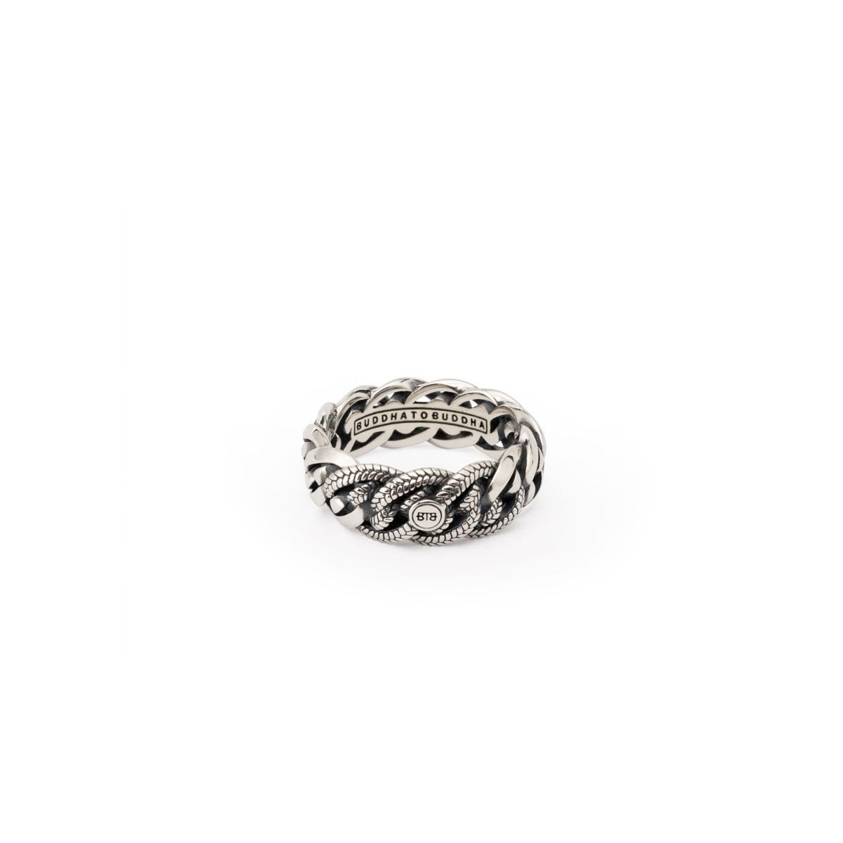 Buddha to Buddha ring 600 Nathalie Small Texture Silver 
