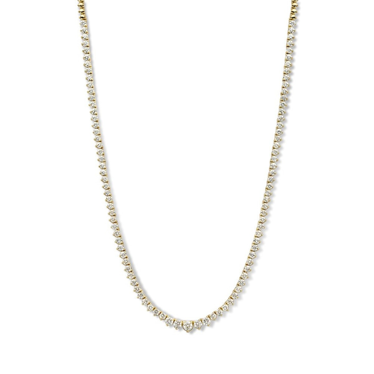 Aurore Chloe CA15800500 18-karaat gouden tennisketting met labgrown diamanten 5.00 crt - Lengte 43 cm