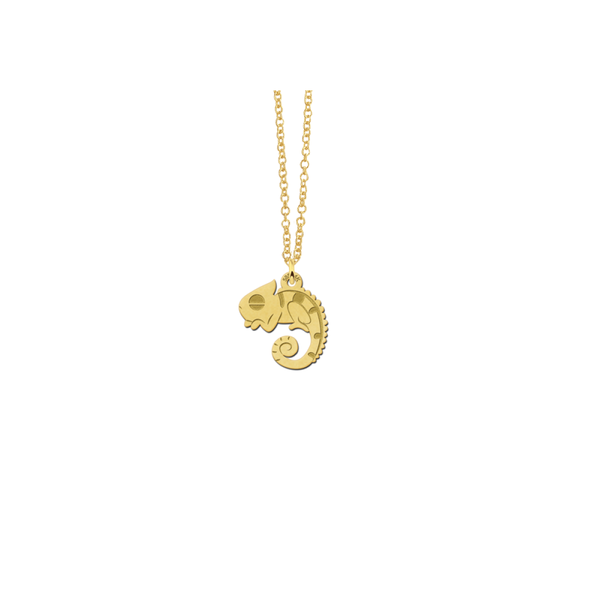 Kameleon hanger van goud