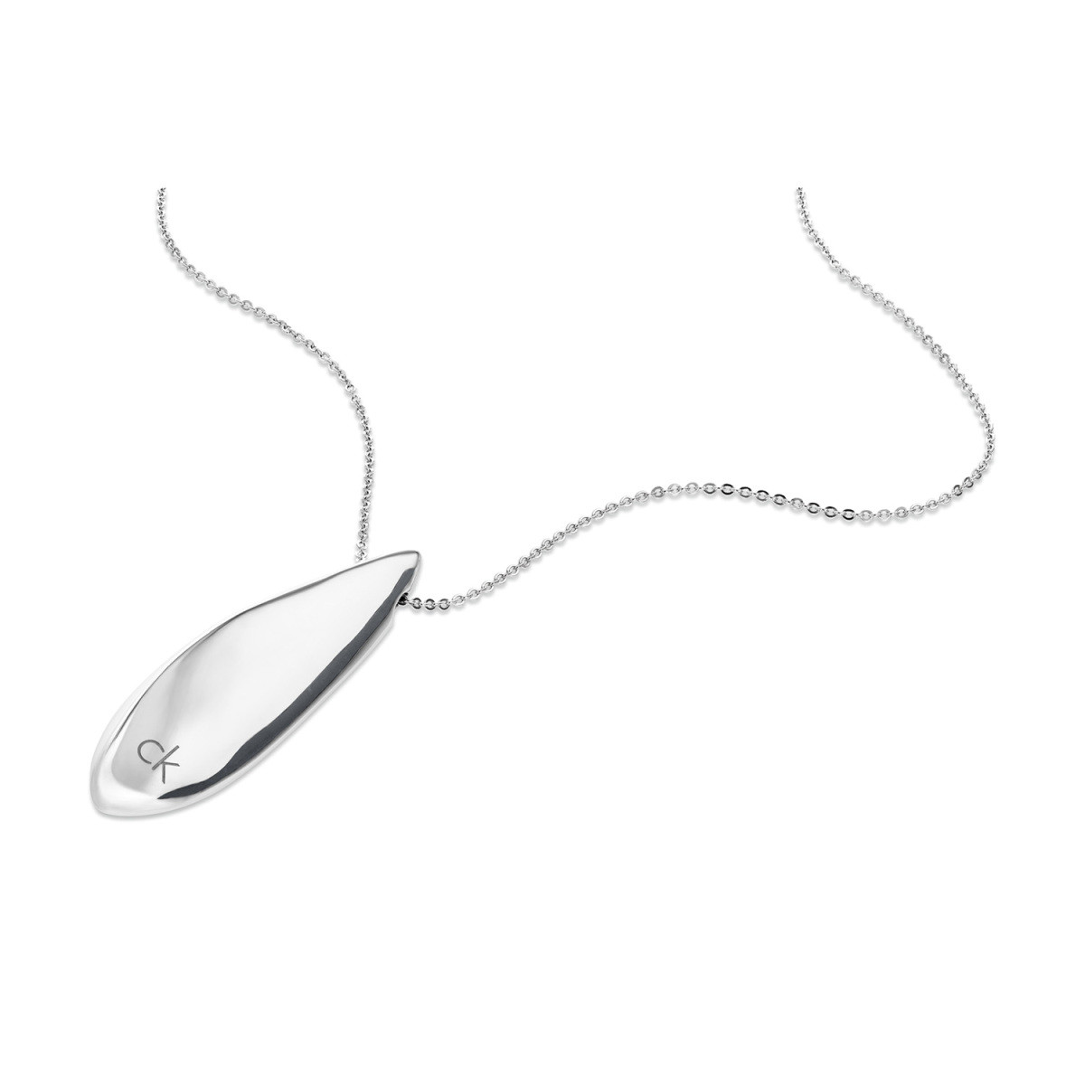 Calvin Klein CJ35000813 ketting met druppel hanger 10 mm - Lengte 51 cm