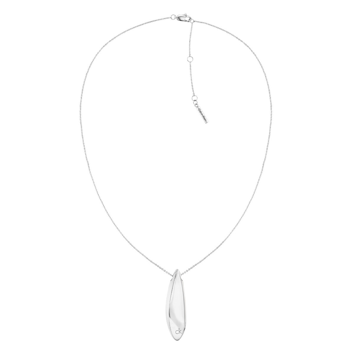 Calvin Klein CJ35000813 ketting met druppel hanger 10 mm - Lengte 51 cm