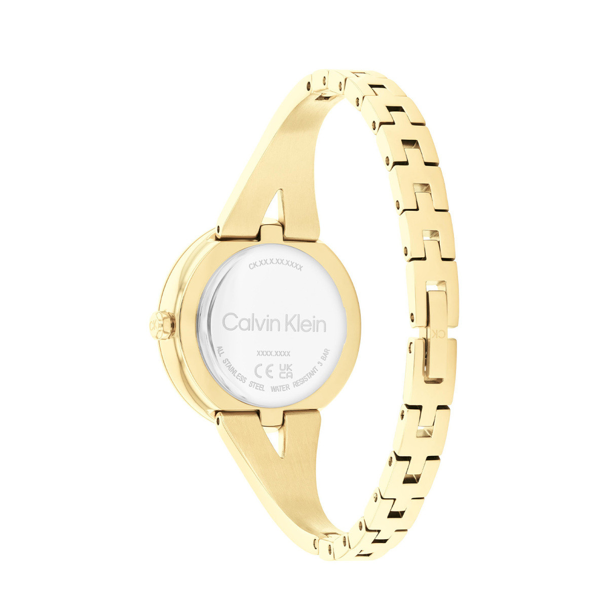 Calvin Klein CK25100027 dameshorloge met vergulde kast en roze wijzerplaat - Ø 30 mm