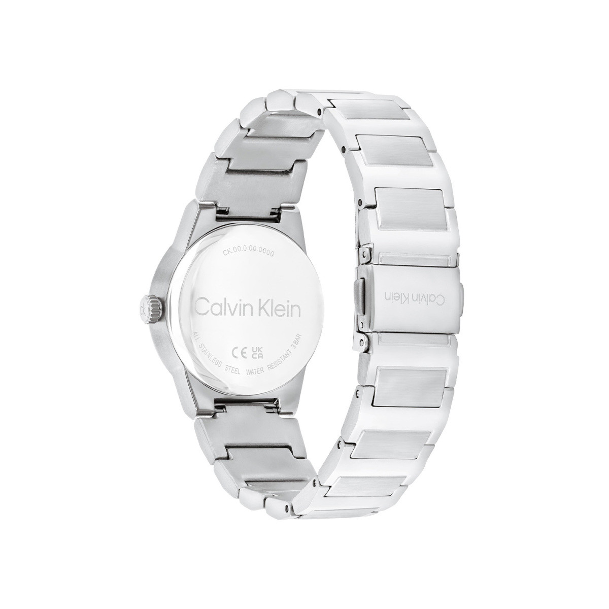 Calvin Klein CK25100080 zilverkleurig dameshorloge met lichtgroene wijzerplaat - Ø 32 mm