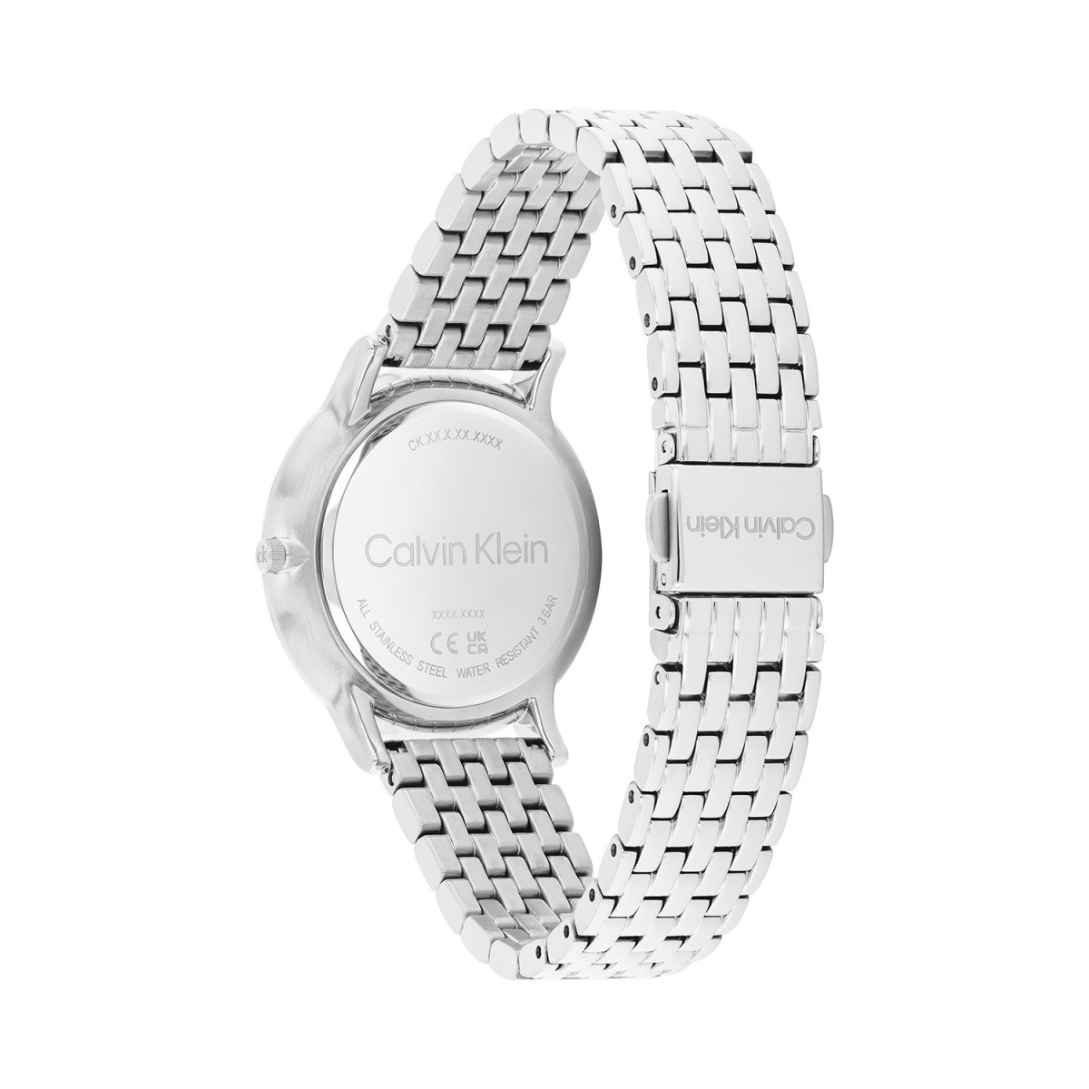Calvin Klein CK25100169 zilverkleurig dameshorloge met stalen schakelband - Ø 34 mm