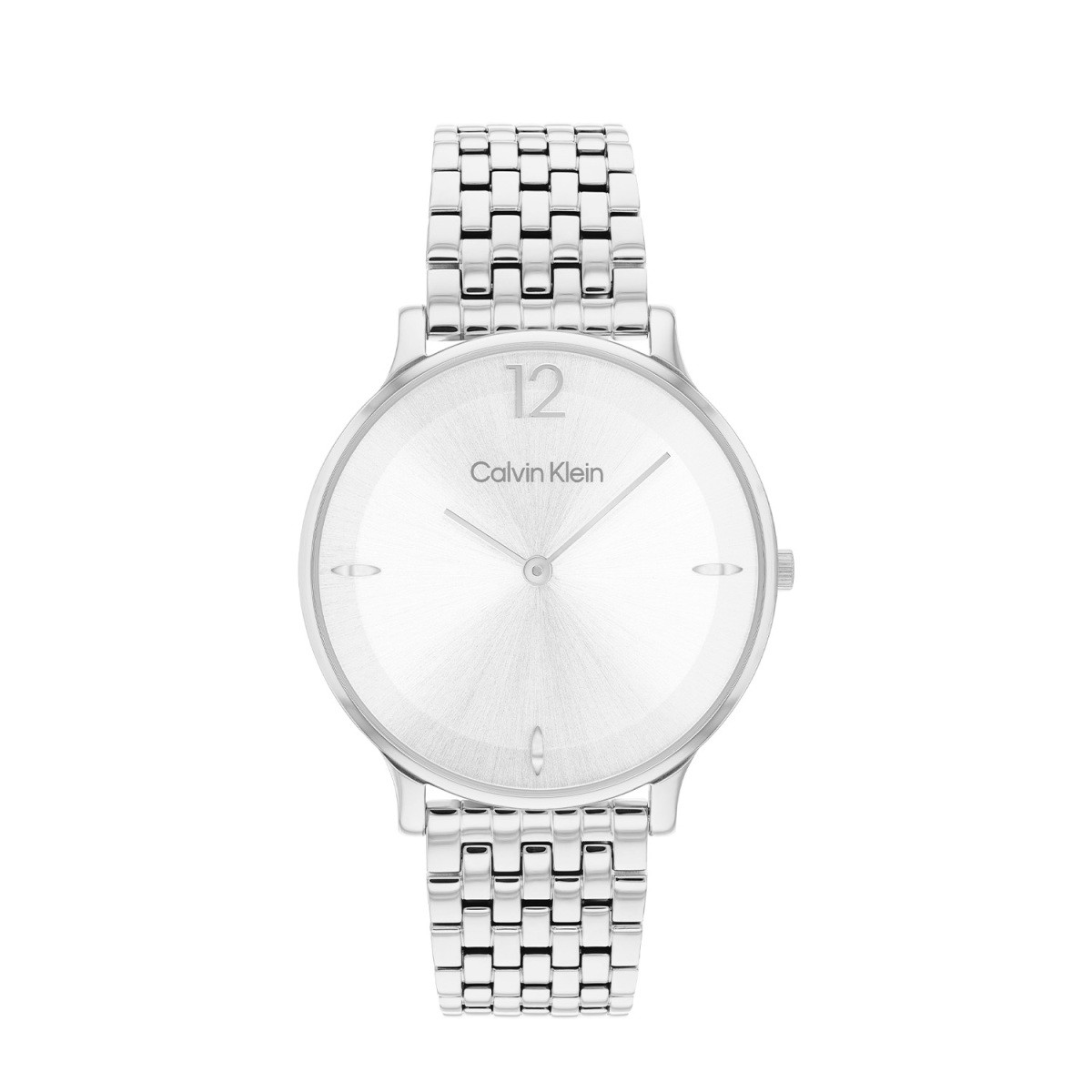 Calvin Klein CK25100169 zilverkleurig dameshorloge met stalen schakelband - Ø 34 mm