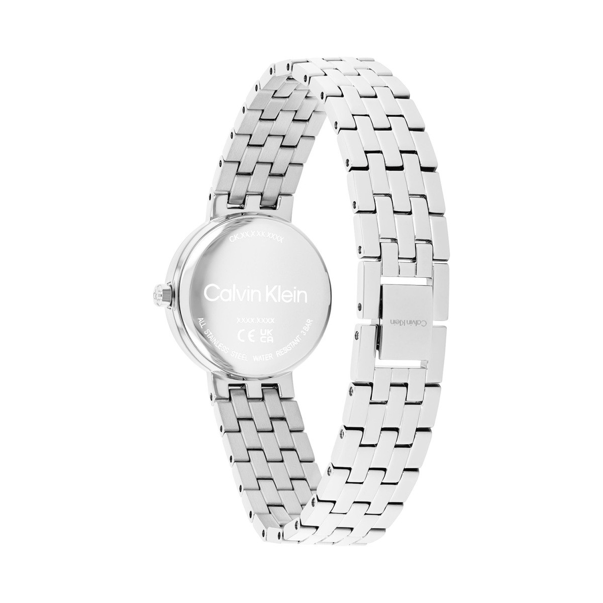 Calvin Klein CK25100186 zilverkleurig dameshorloge met stalen band en kast - Ø 26 mm