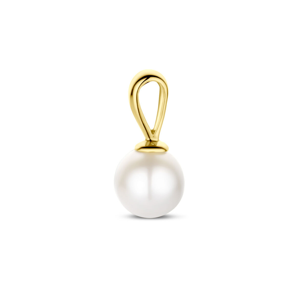 Gouden parel hanger 5.5 mm