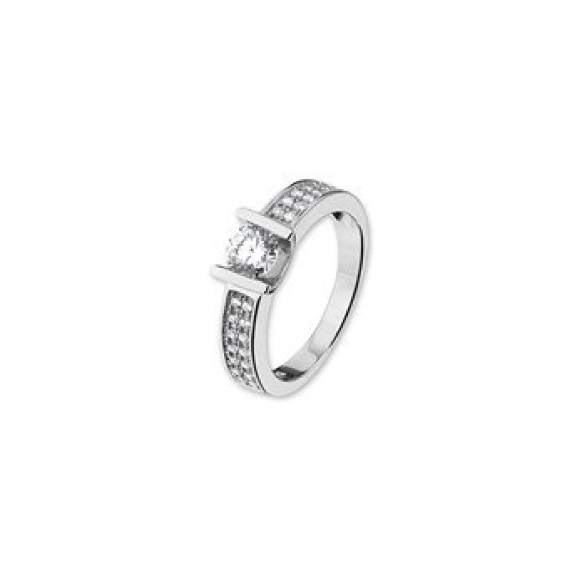 Dames ring zilver met steen