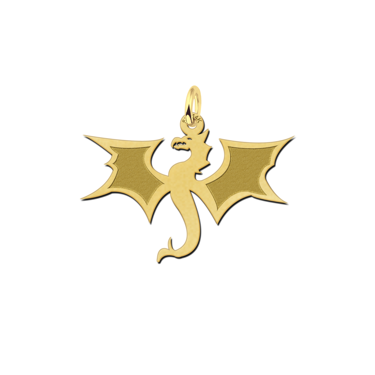 Gouden draak hanger