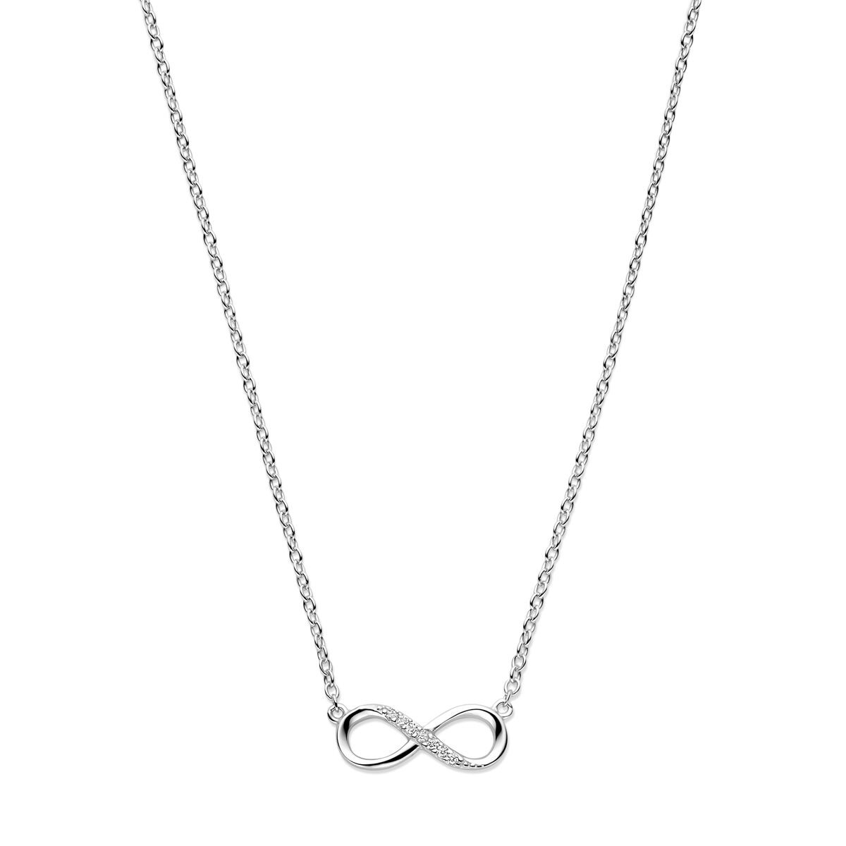 Zilveren ketting met infinity