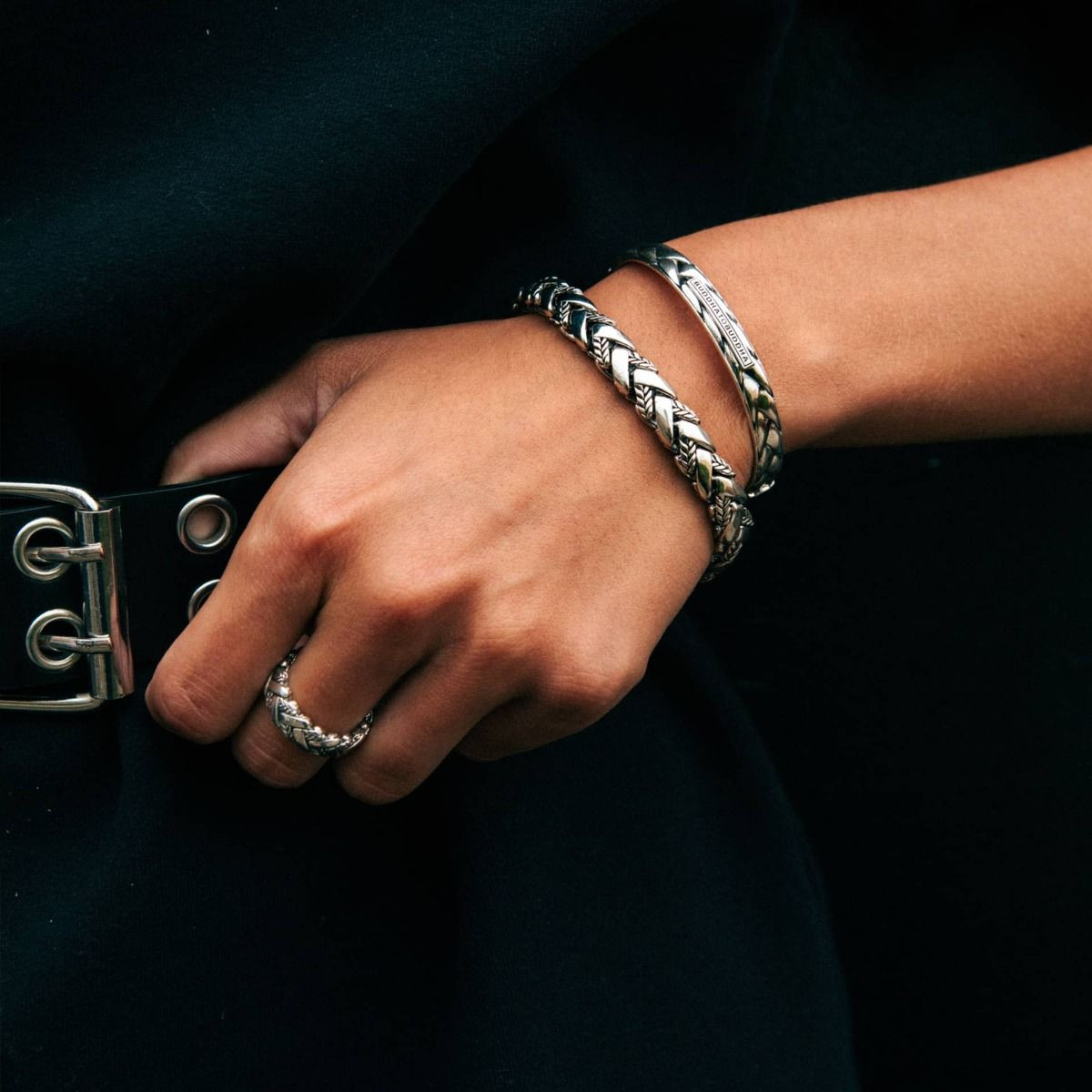 Buddha to Buddha 617 George Texture Ring Silver