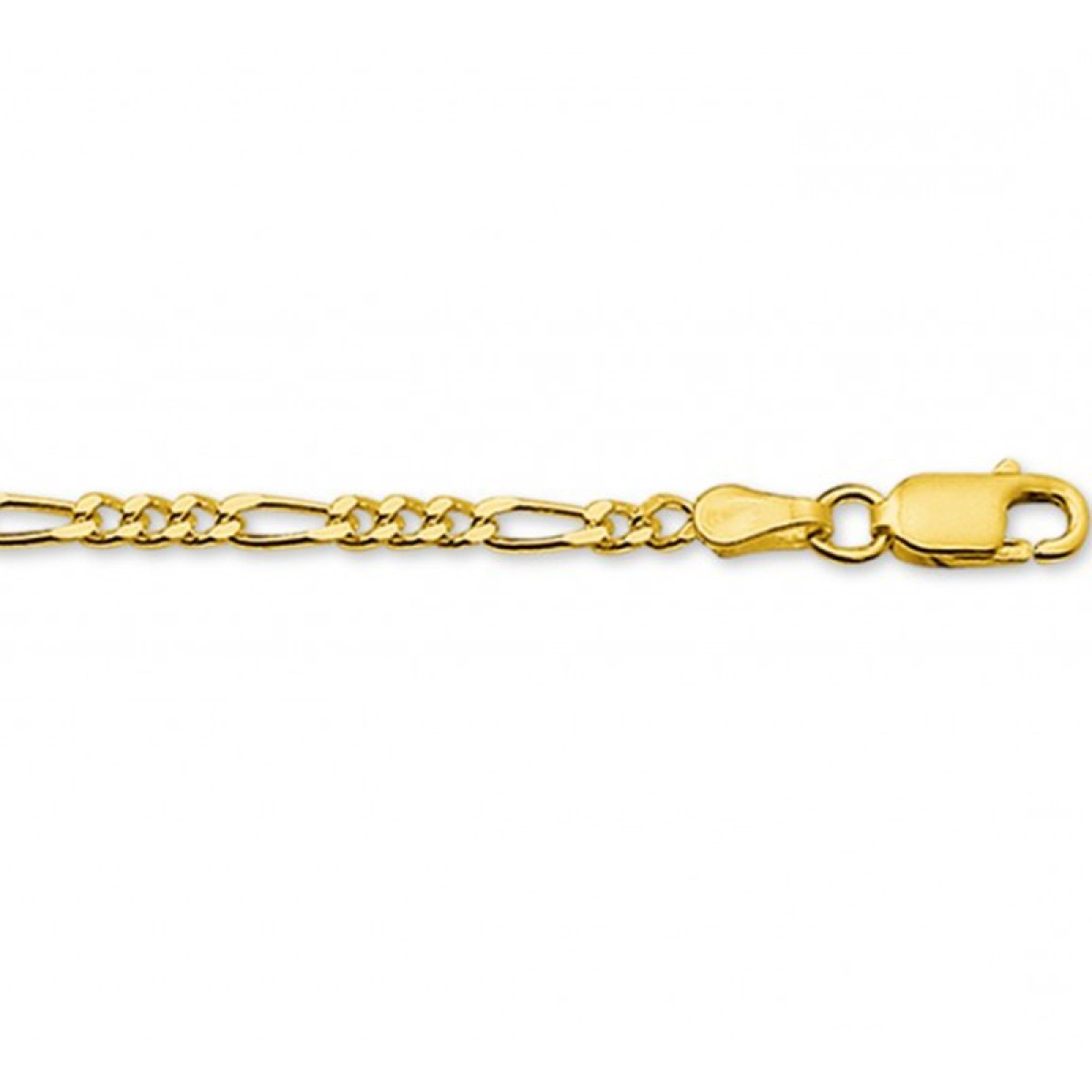 Gouden figaro schakel schakelarmband 2.5 mm