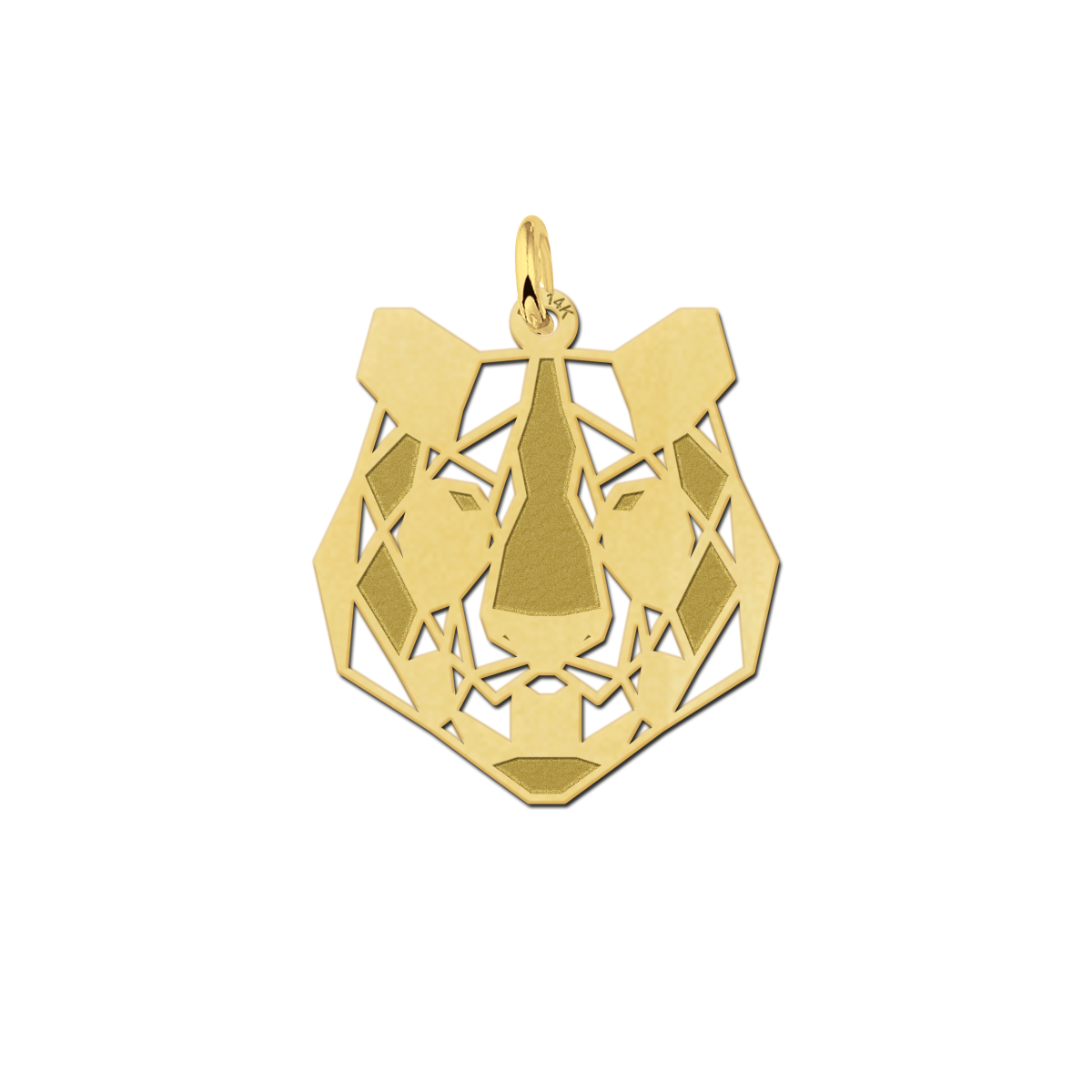 Geometrische hanger van goud tijger