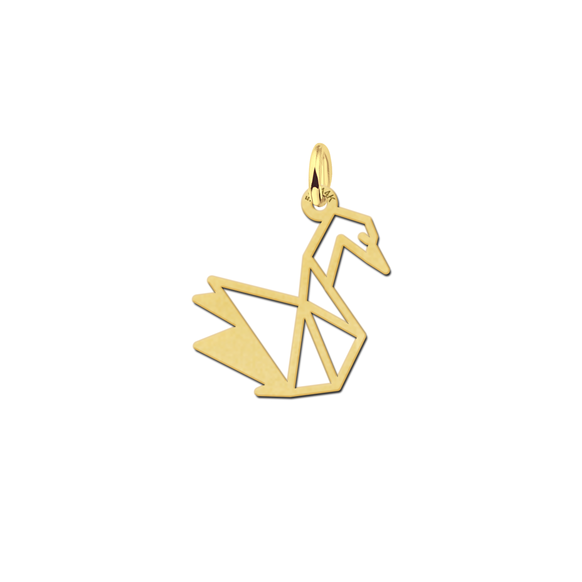 Geometrische hanger van goud zwaan